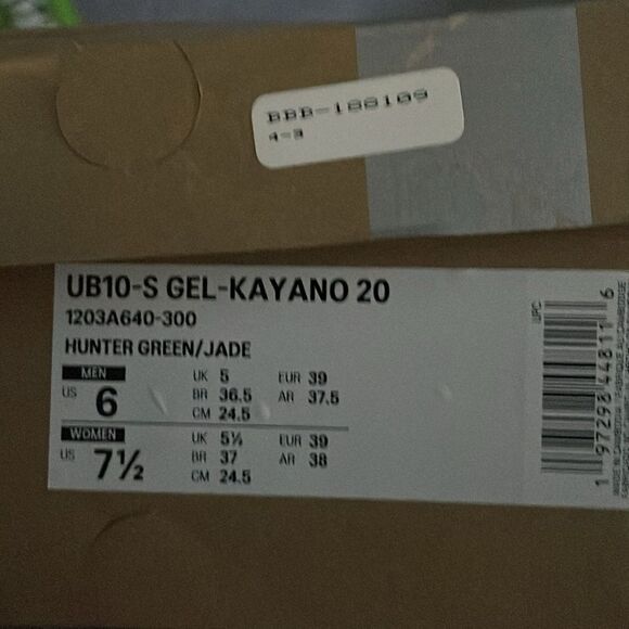 ASICS GEL KAYANO Kiko Kostadinov Hunter Jade Green Marigold Womens 7.5 US 39 EU - Picture 9 of 9